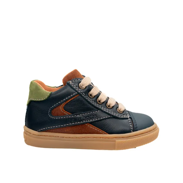 babybotte-android-blue-chaussure-premier-pas-gar-on-cuir-bleu image 1