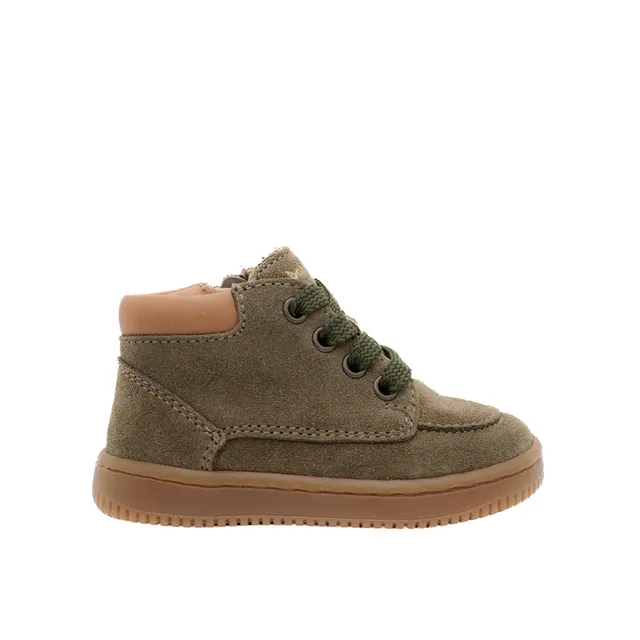 babybotte-ficus-chaussure-b-b-gar-on-zip-vert-su-de image 1