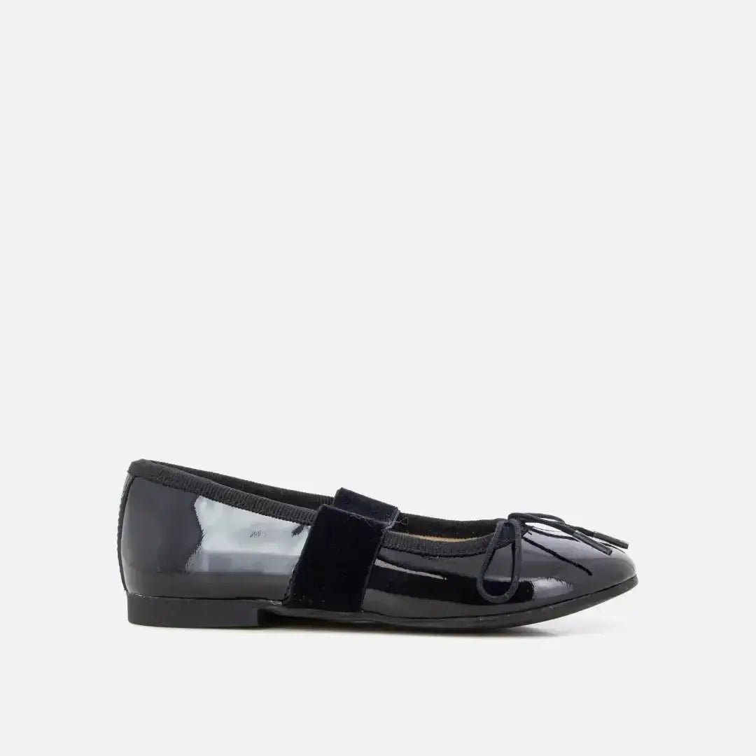 pom-d-api-dory-elast-noir-ballerine-fille-cuir-vernis image 2