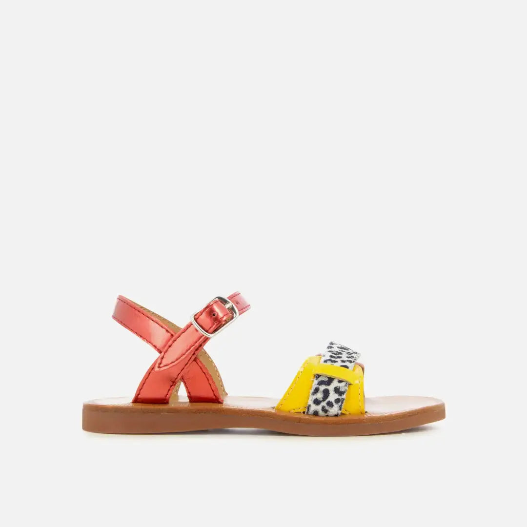 pom-d-api-plagette-avignon-sandale-fille-cuir-rouge image 3