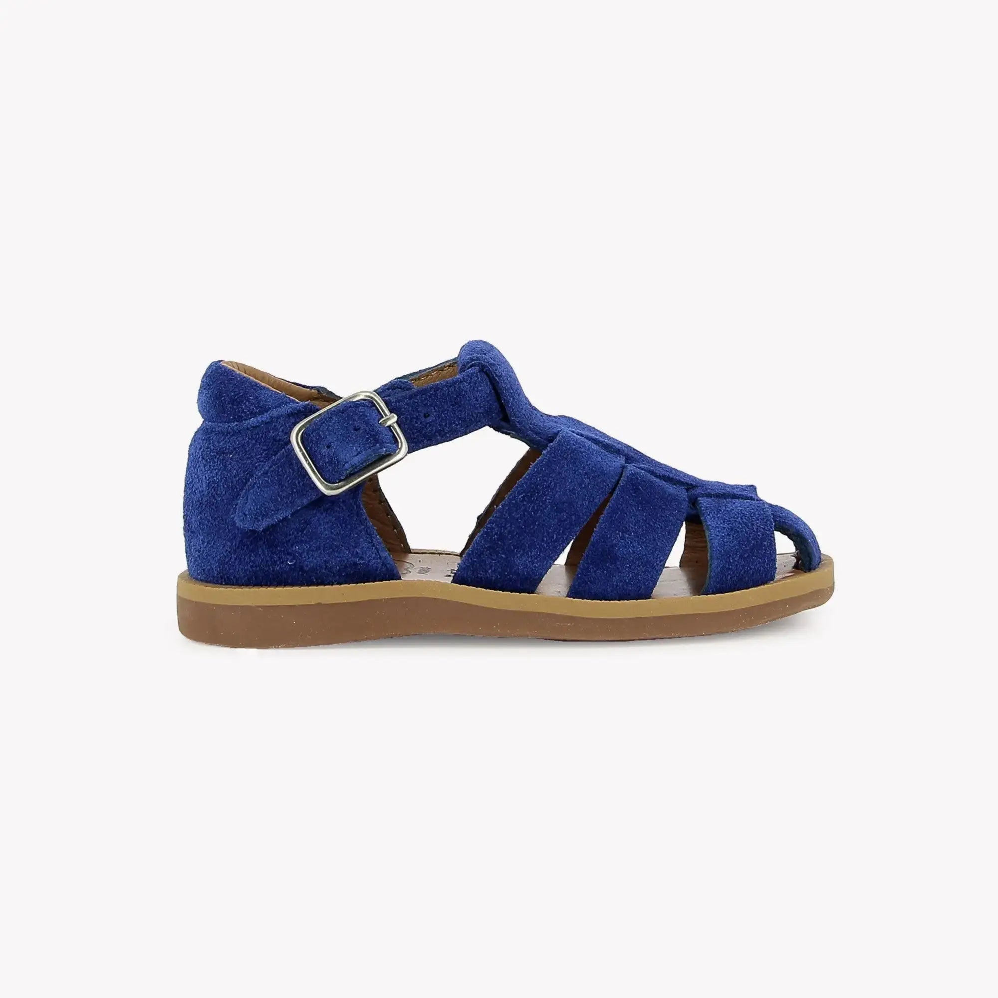 pom-d-api-poppy-daddy-velours-bleu-electric-sandale-premiers-pas-gar-on image 4