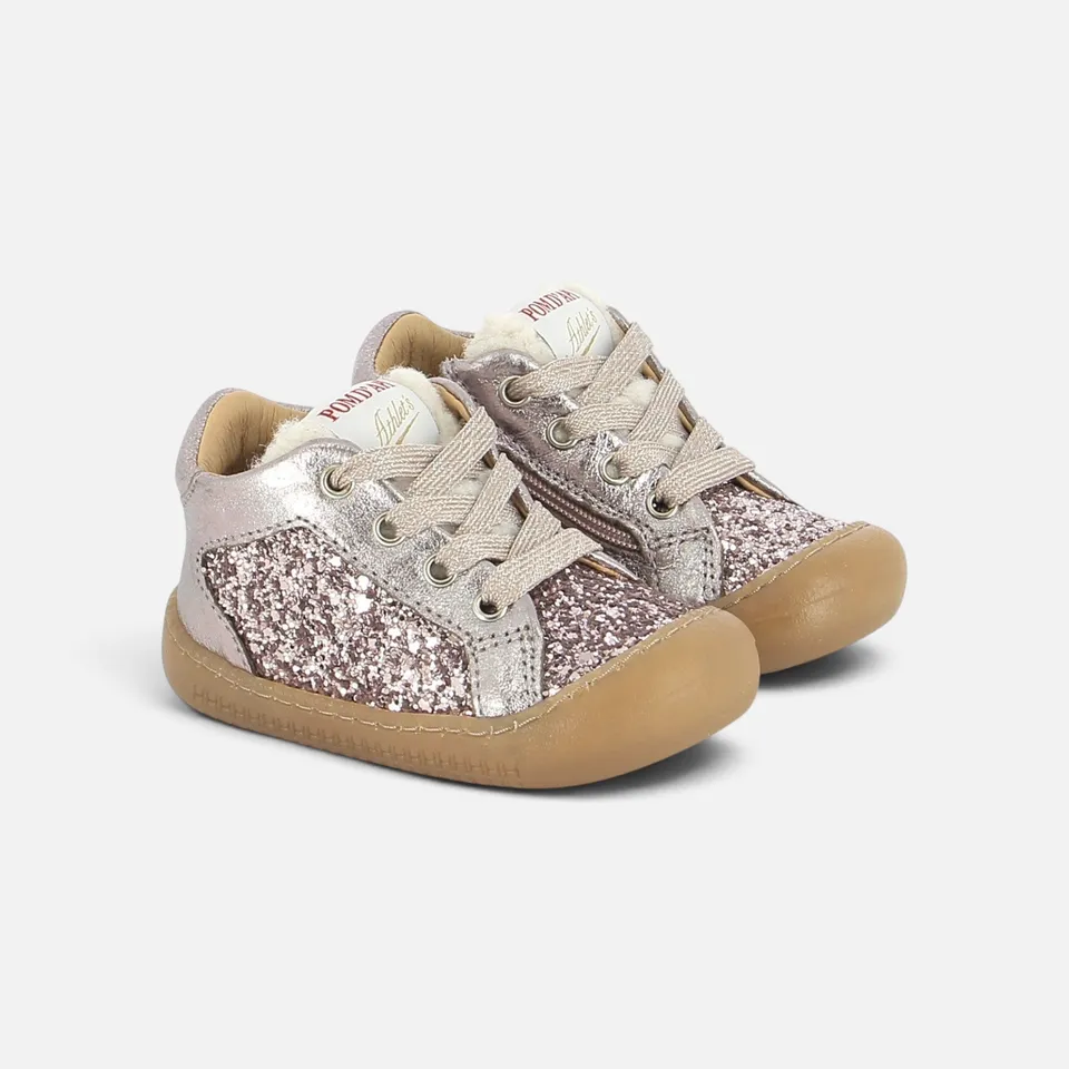 pom-d-api-yaka-star-chaussure-barefoot-premiers-pas-fille-nude image 1
