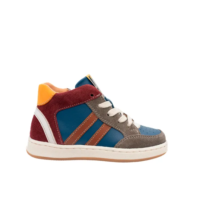 babybotte-kaspard-blue-chaussure-gar-on-lacets-zip image 1