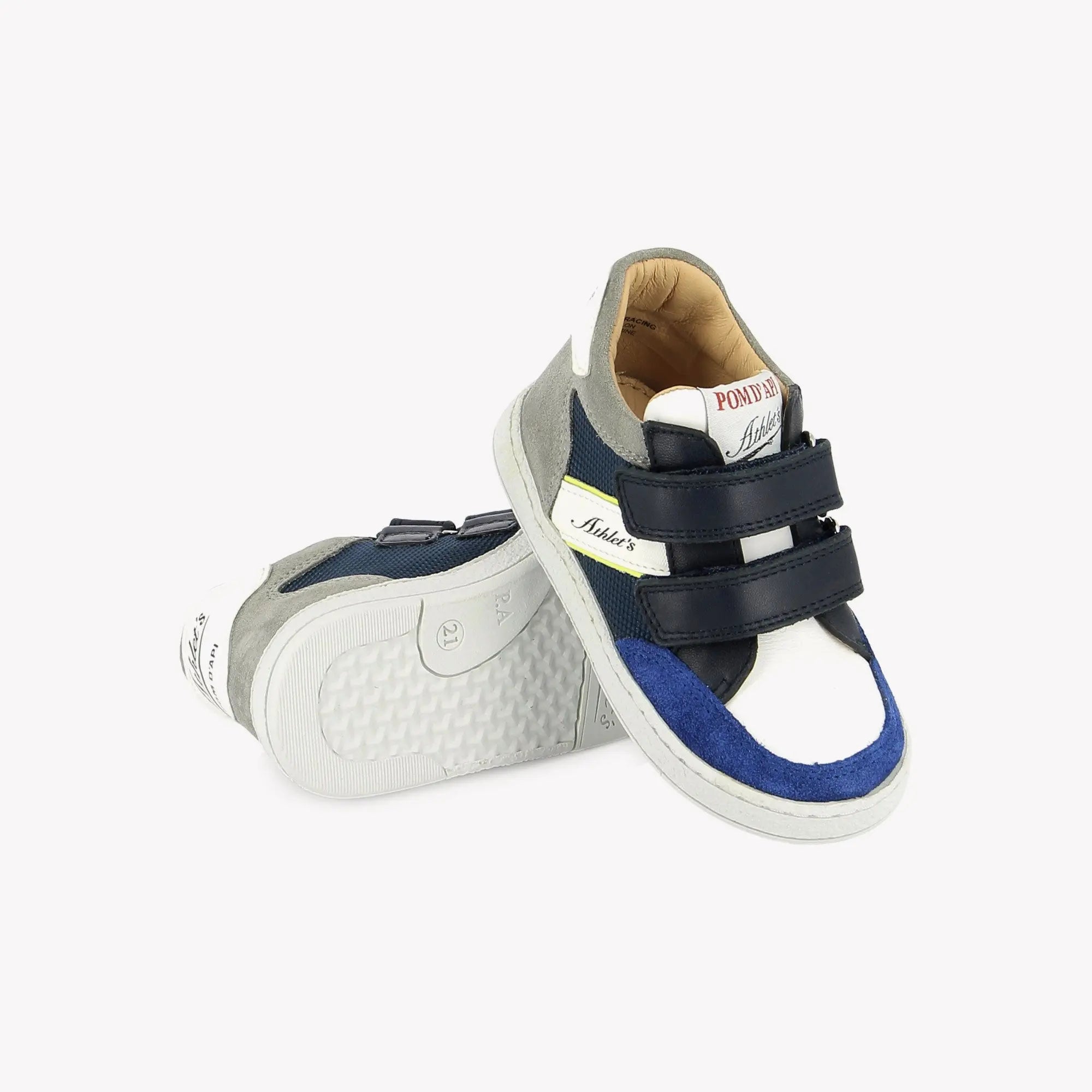 pom-d-api-mousse-easy-racing-baskets-velcro-gar-on-off-white-marine image 2