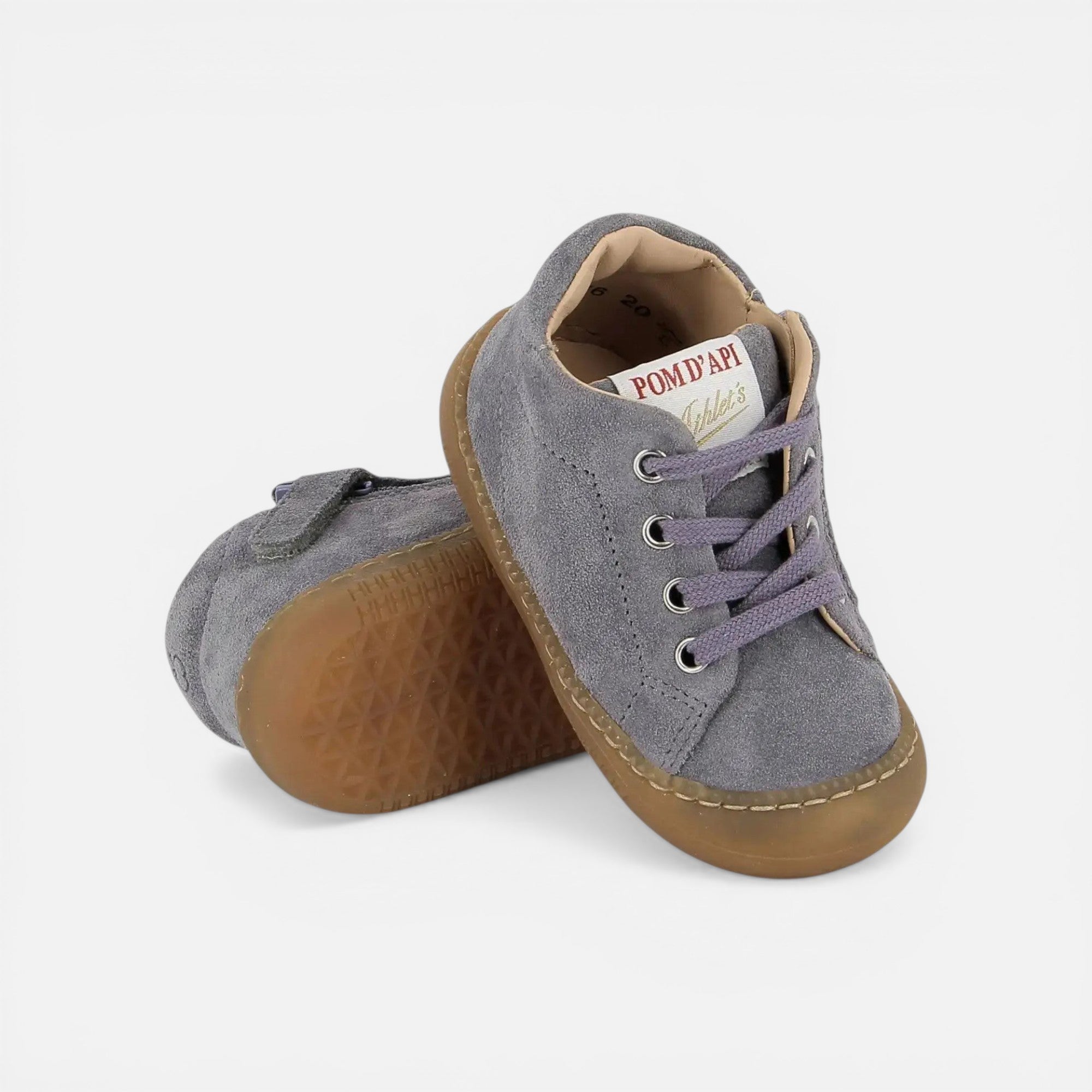 pom-d-api-yaka-walk-chaussures-premiers-pas-velours-lavanda-violet image 2