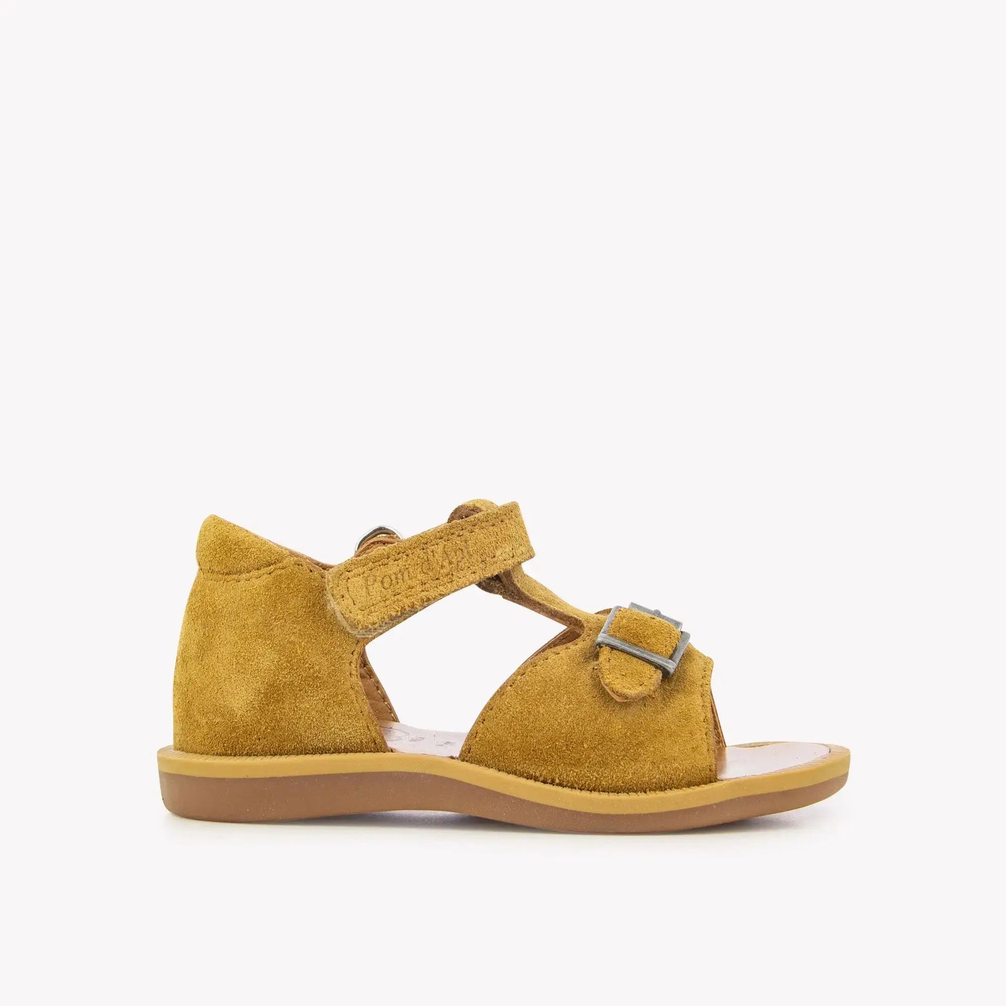 pom-d-api-poppy-easy-velours-camel-sandale-premiers-pas-gar-on image 3