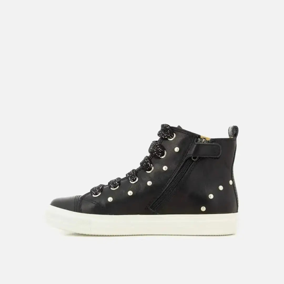 pom-d-api-swag-stud-basket-fille-noir-rivets-argent-s image 3