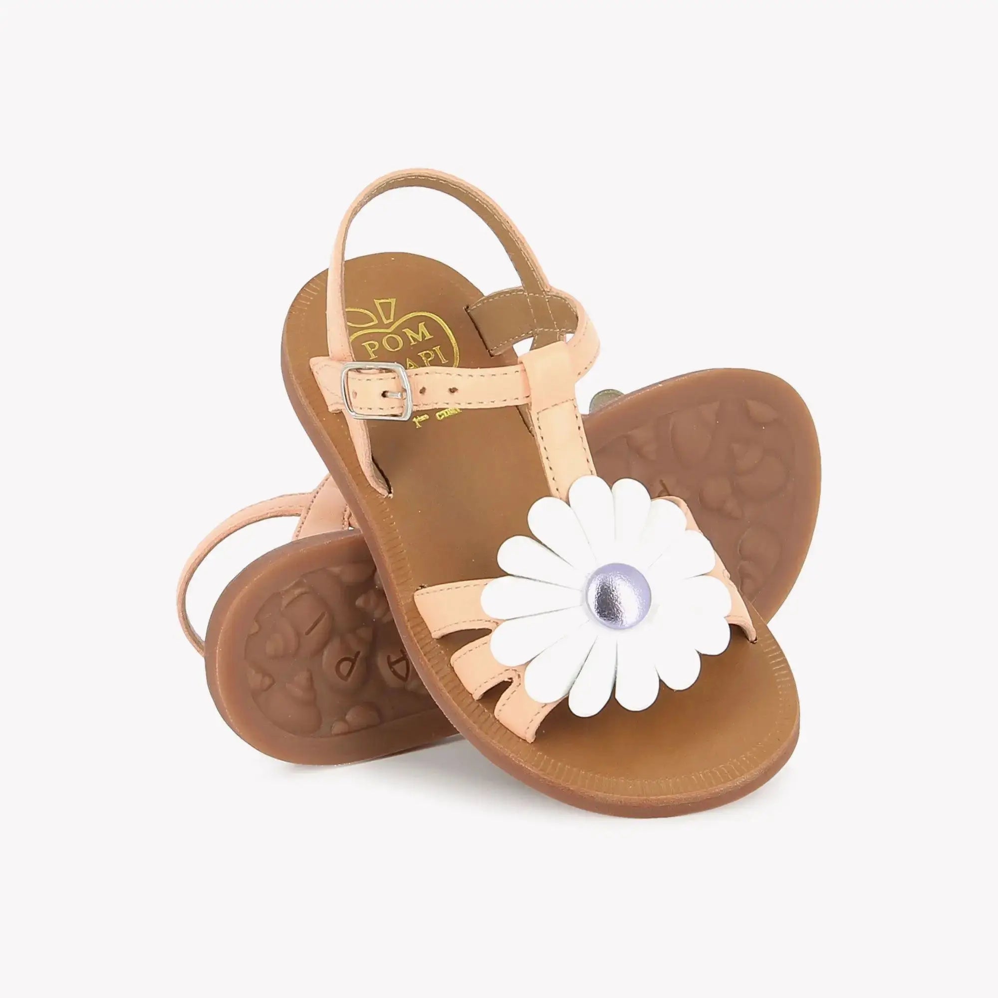 pom-d-api-plagette-big-flo-sandale-fille-cuir-kaiser-clems image 2