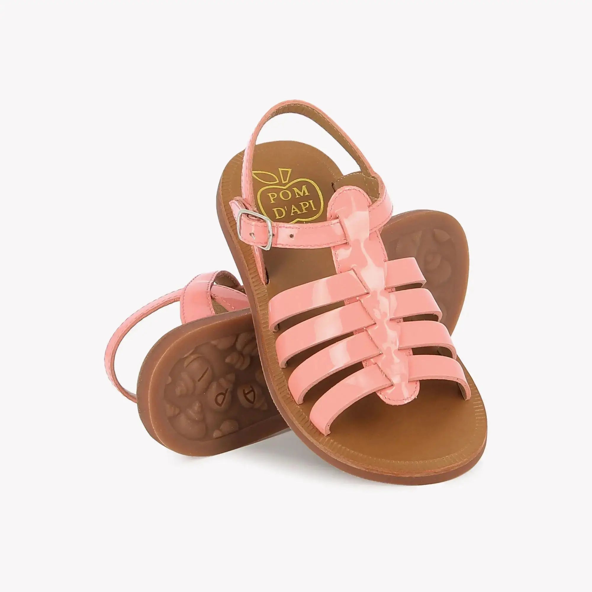 pom-d-api-plagette-strap-sandales-fille-vernis-picante-cuir-t image 2