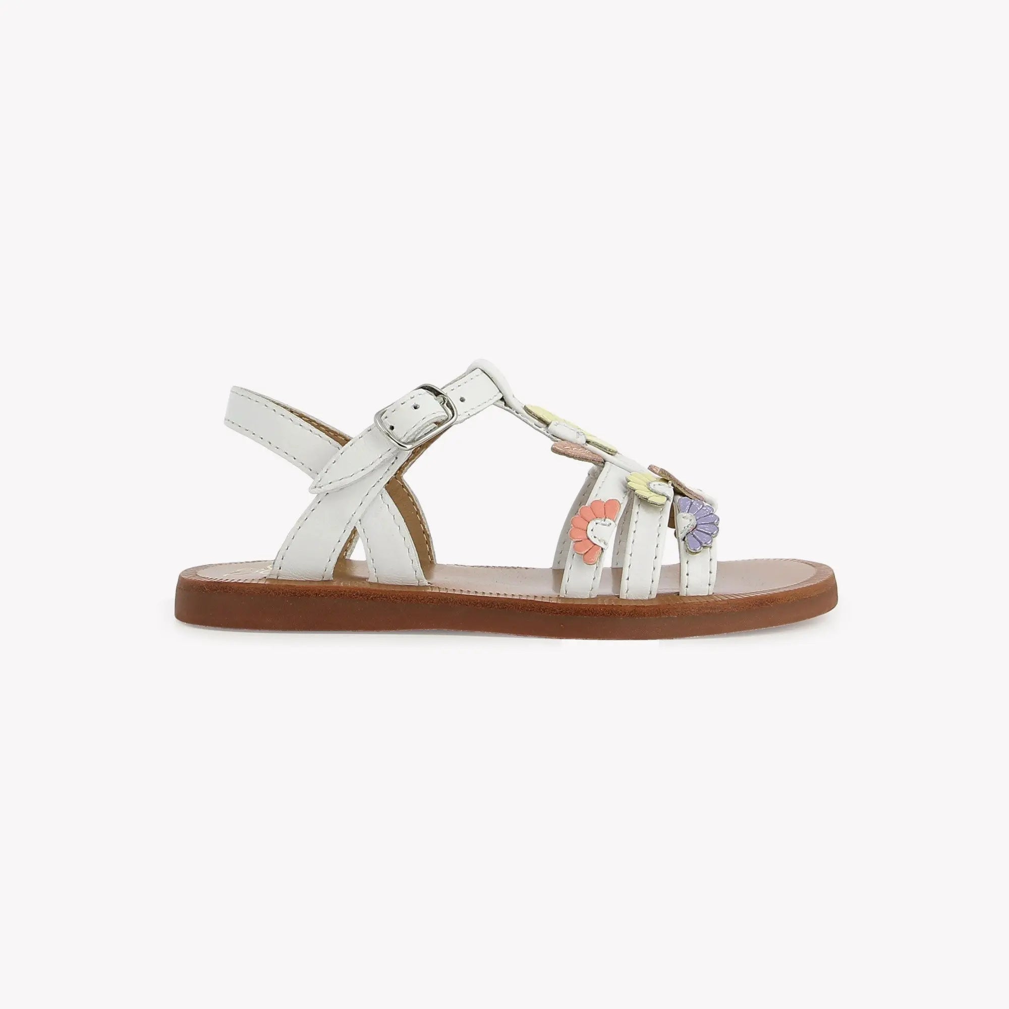 pom-d-api-plagette-multi-daisy-sandale-fille-nappa-blanc-multi-fresh image 4