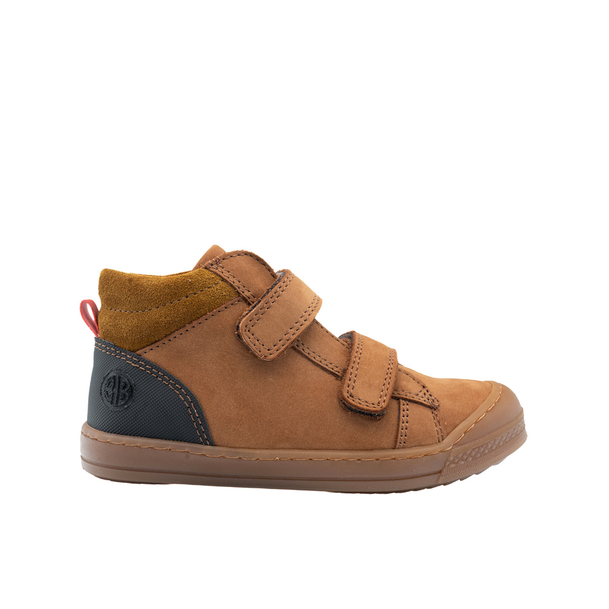 babybotte-kiwi-cognac-chaussure-gar-on-velcro-nubuck image 1