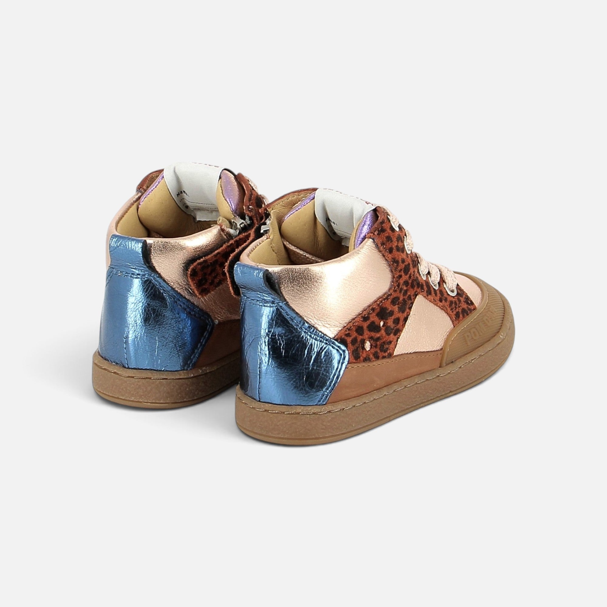 pom-d-api-mousse-bump-basket-fille-cuivre-rouille-leo image 3