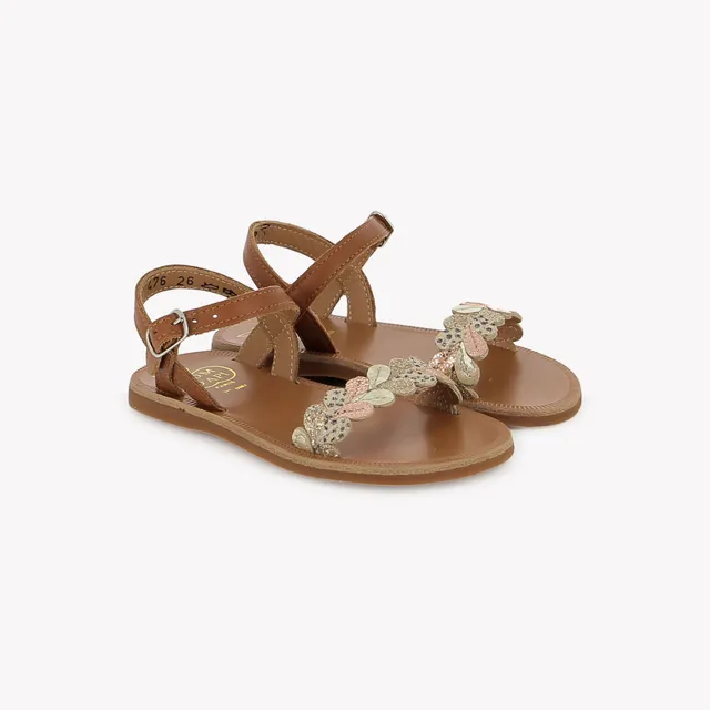 pom-d-api-plagette-ferns-sandale-fille-cuero-nappa image 1