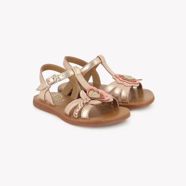 pom-d-api-plagette-alto-sandale-fille-cuir-cuivre-multi-chic image 1