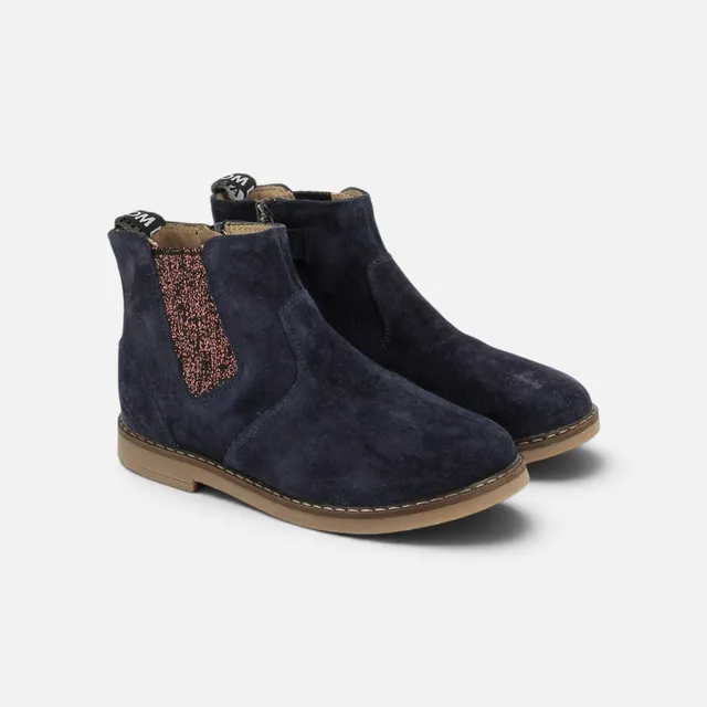 pom-d-api-trip-new-jodzip-chelsea-boot-velours-navy-fille image 1