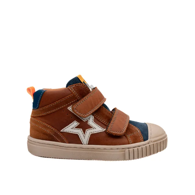 babybotte-karlos-cognac-chaussure-gar-on-cuir-velcro-cognac image 1