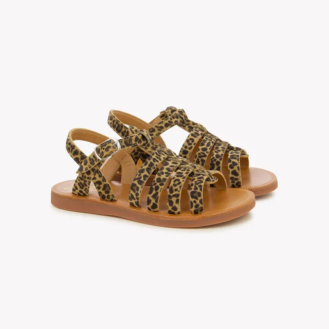 pom-d-api-plagette-strap-sandales-fille-sahara-mini-leo image 1