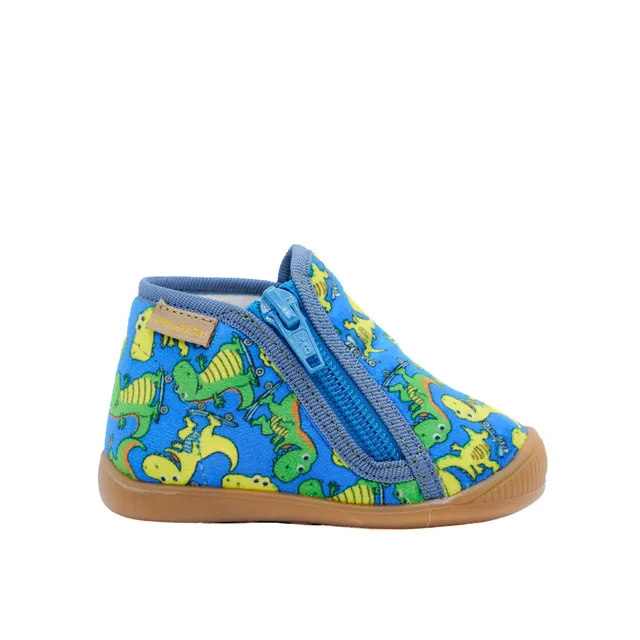 babybotte-philbert-zip-bluette-chausson-b-b-gar-on-dinosaures image 1