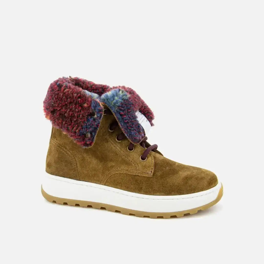 pom-d-api-flow-park-boots-montante-gar-on-cuir-velours-marron image 3