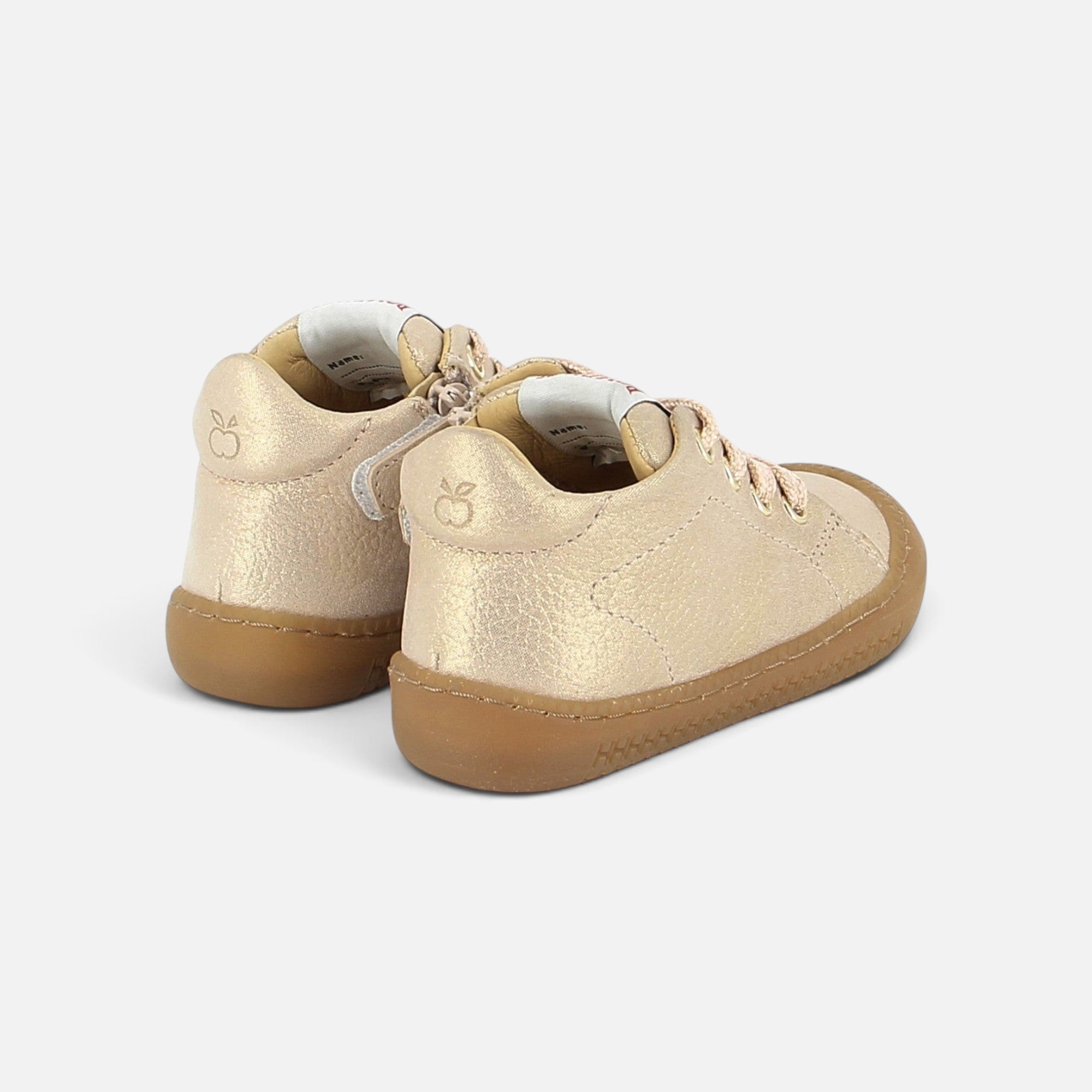 pom-d-api-yaka-walk-chaussure-premiers-pas-nude-laminato-grain image 2