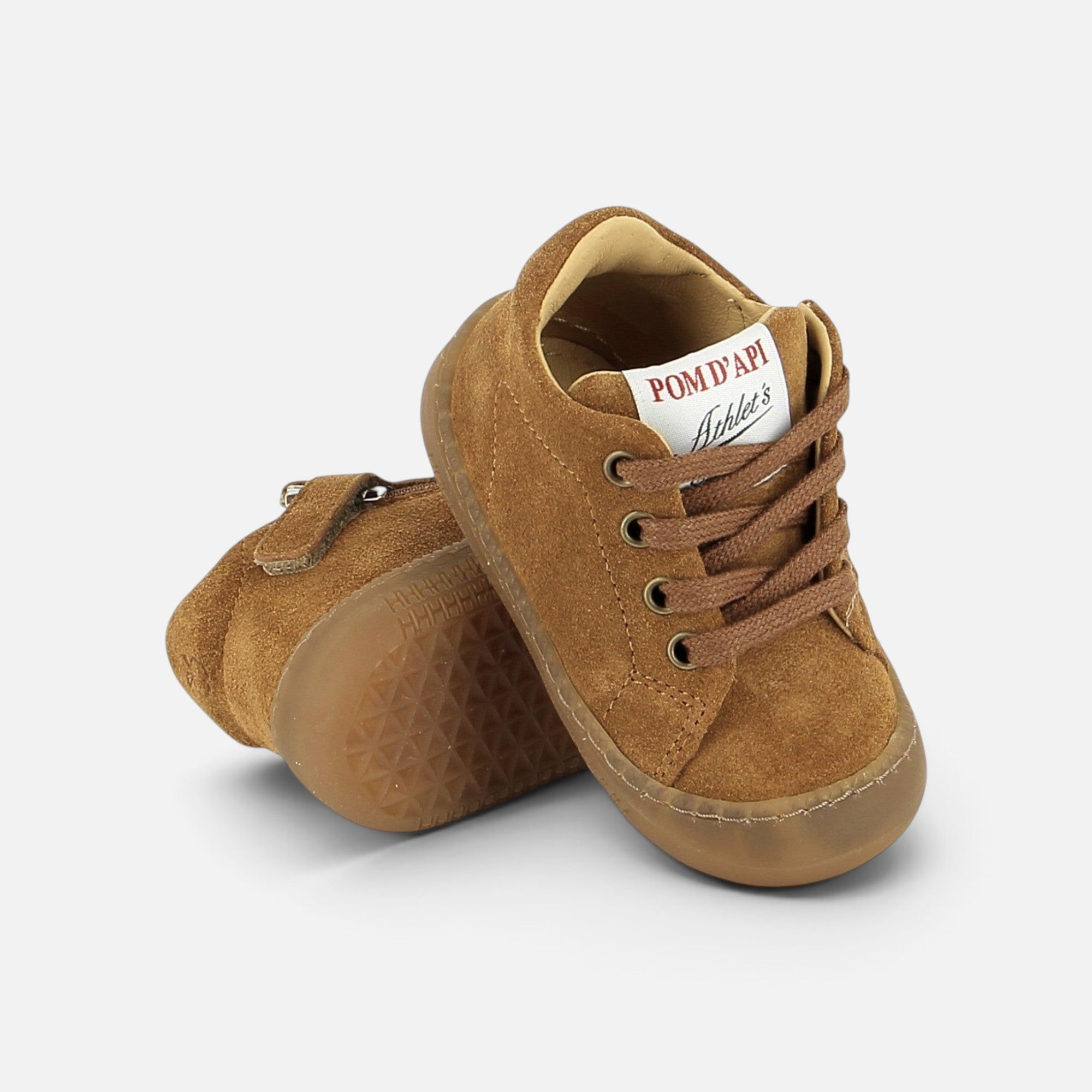 pom-d-api-yaka-walk-chaussure-premiers-pas-gar-on-camel-velours-barefoot image 3