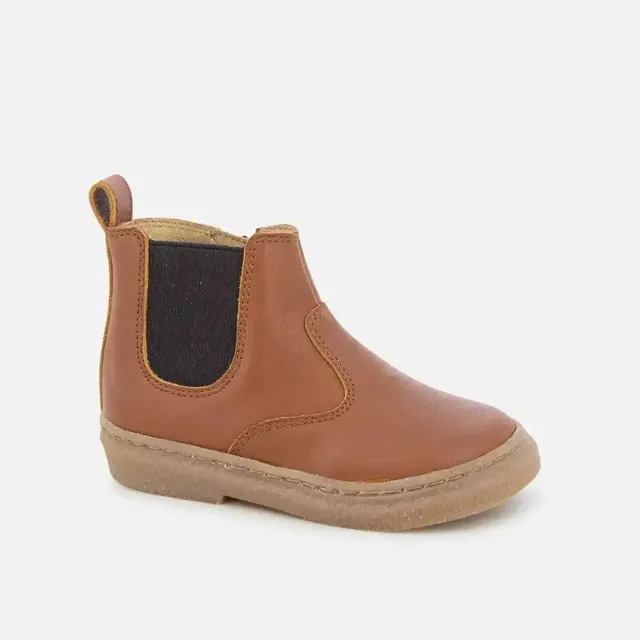 pom-d-api-trix-jod-zip-bottine-gar-on-cuir-camel-lastique image 1