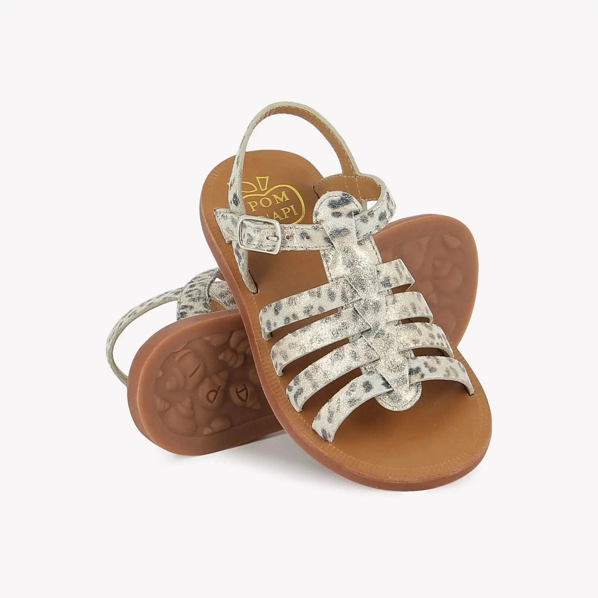 pom-d-api-plagette-strap-sandale-cuir-fille-bianco-platino image 3