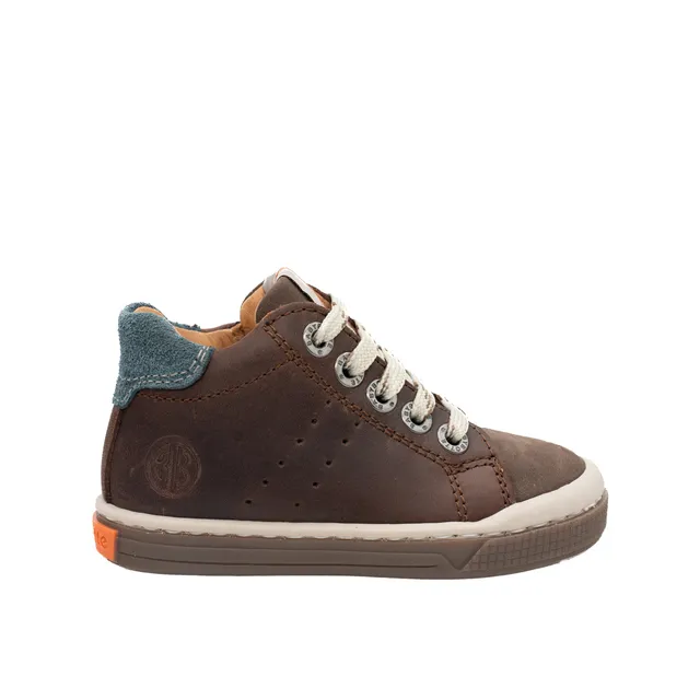babybotte-adan-marron-chaussure-premiers-pas-gar-on-cuir-lacets-et-zip image 1