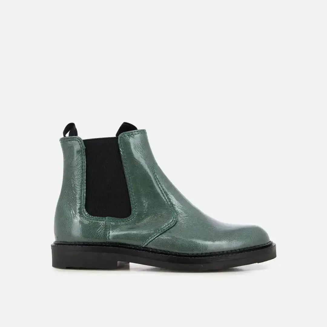 pom-d-api-uncle-jod-sl-bottine-enfant-cuir-vernis-vert image 2