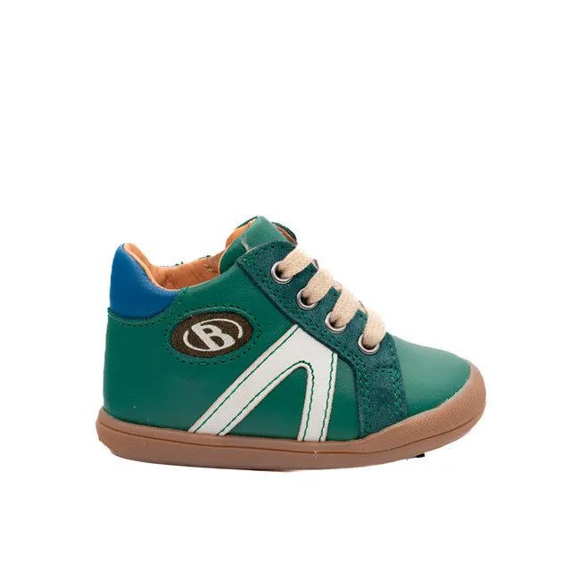 babybotte-b2-green-chaussure-b-b-gar-on-lacets-zip-verte image 1