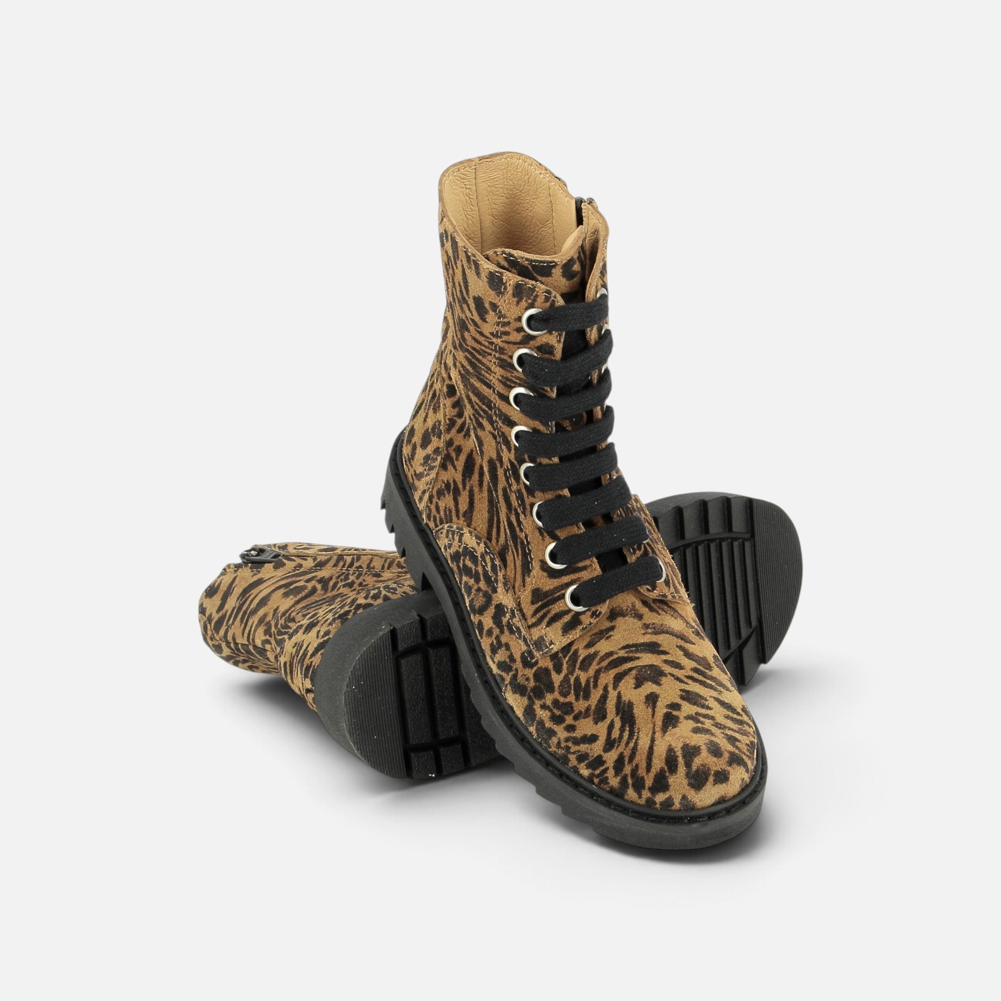 pom-d-api-sid-ranger-boots-l-opard-naturel-semelle-noire-zip image 4