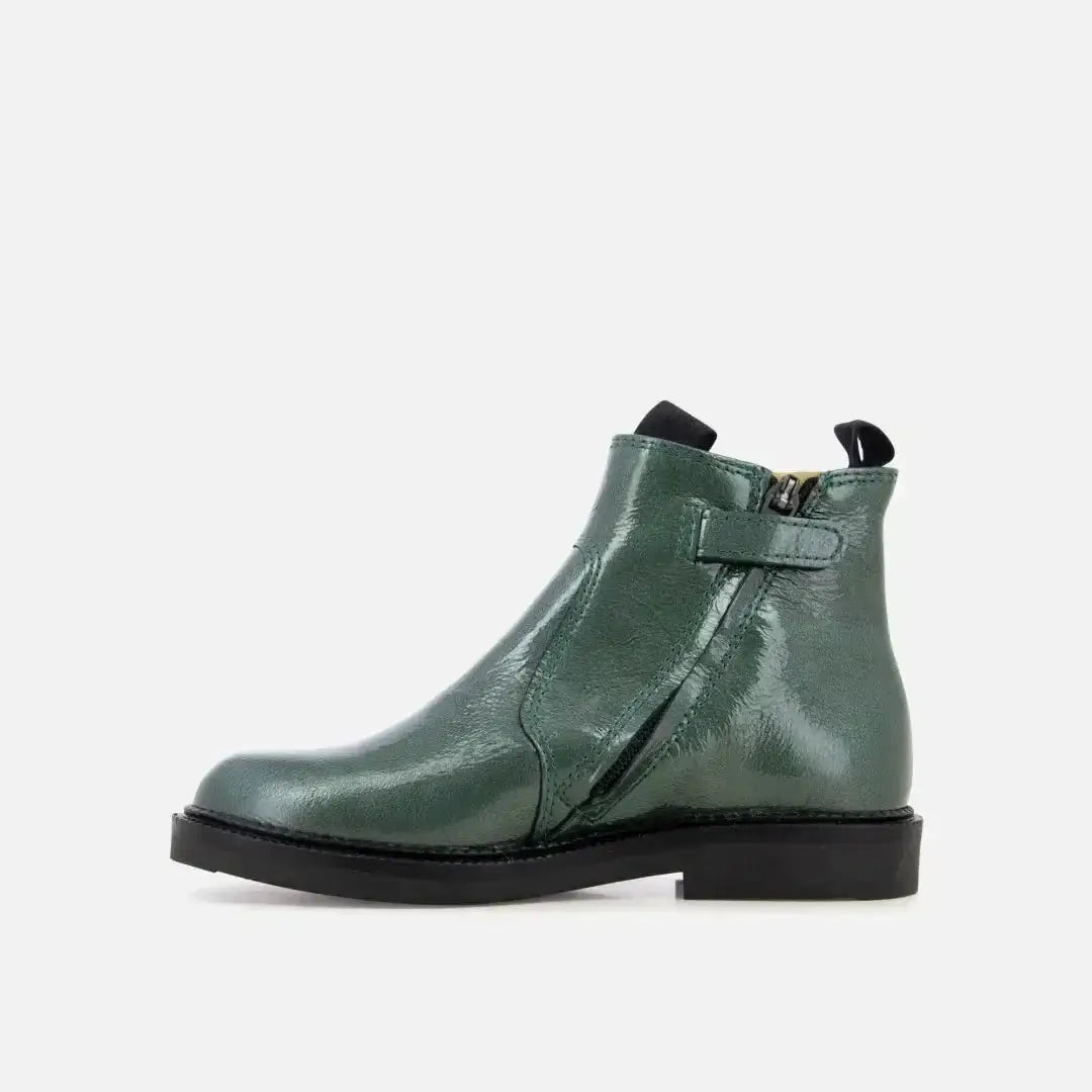pom-d-api-uncle-jod-sl-bottine-enfant-cuir-vernis-vert image 3