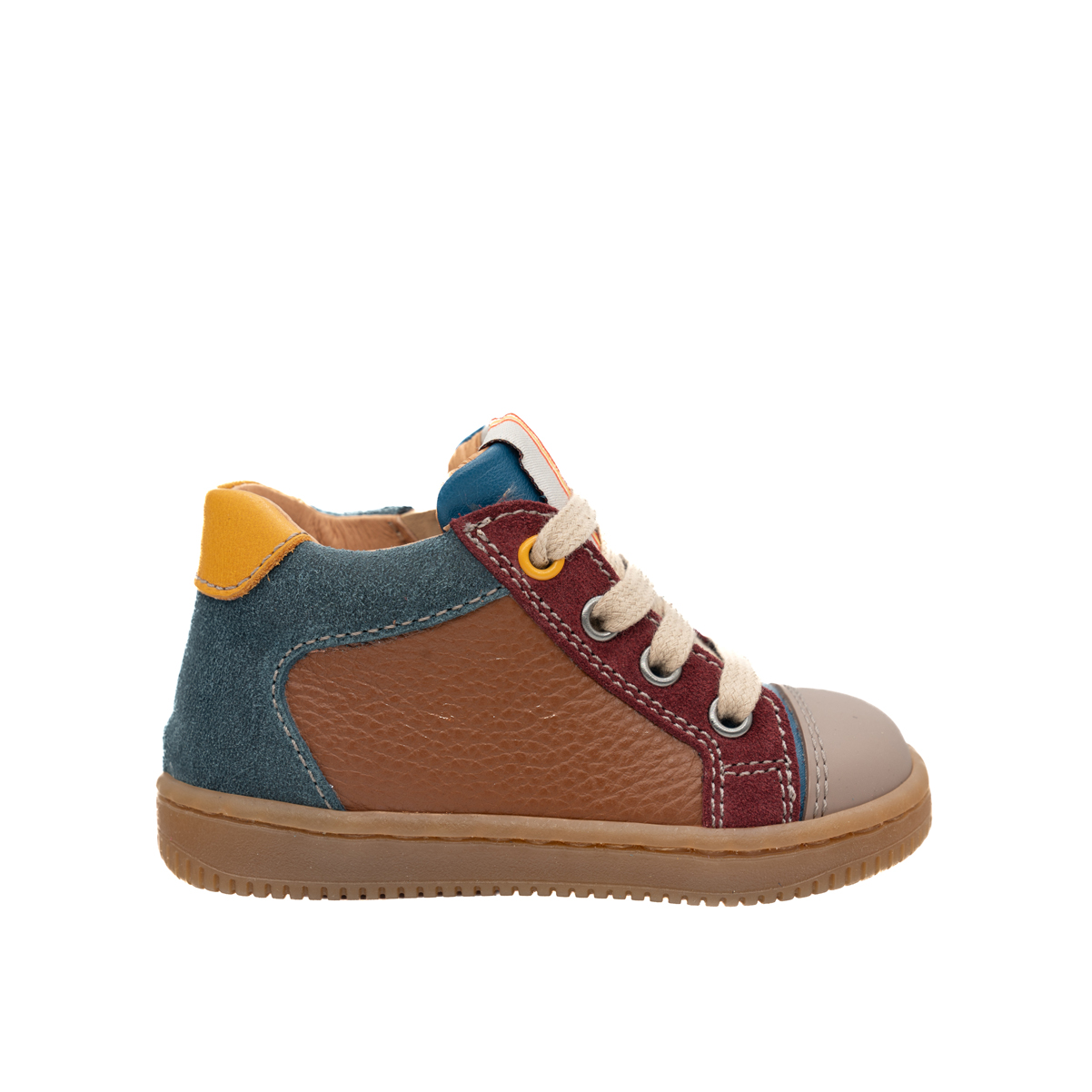 babybotte-fred-chaussure-b-b-gar-on-lacets-cognac image 1