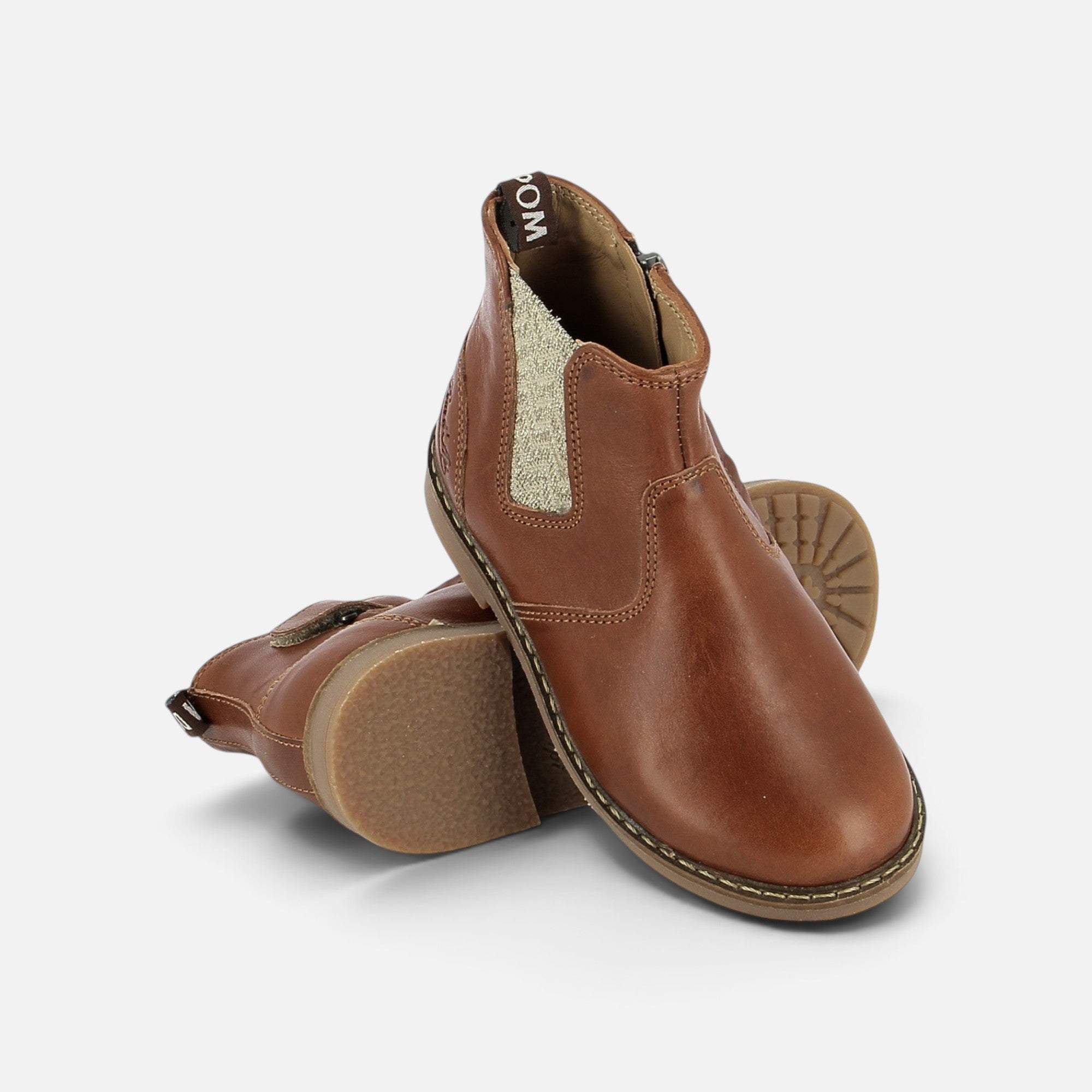 pom-d-api-trip-new-jodzip-chelsea-boot-fille-cuir-marron-cuoio image 3