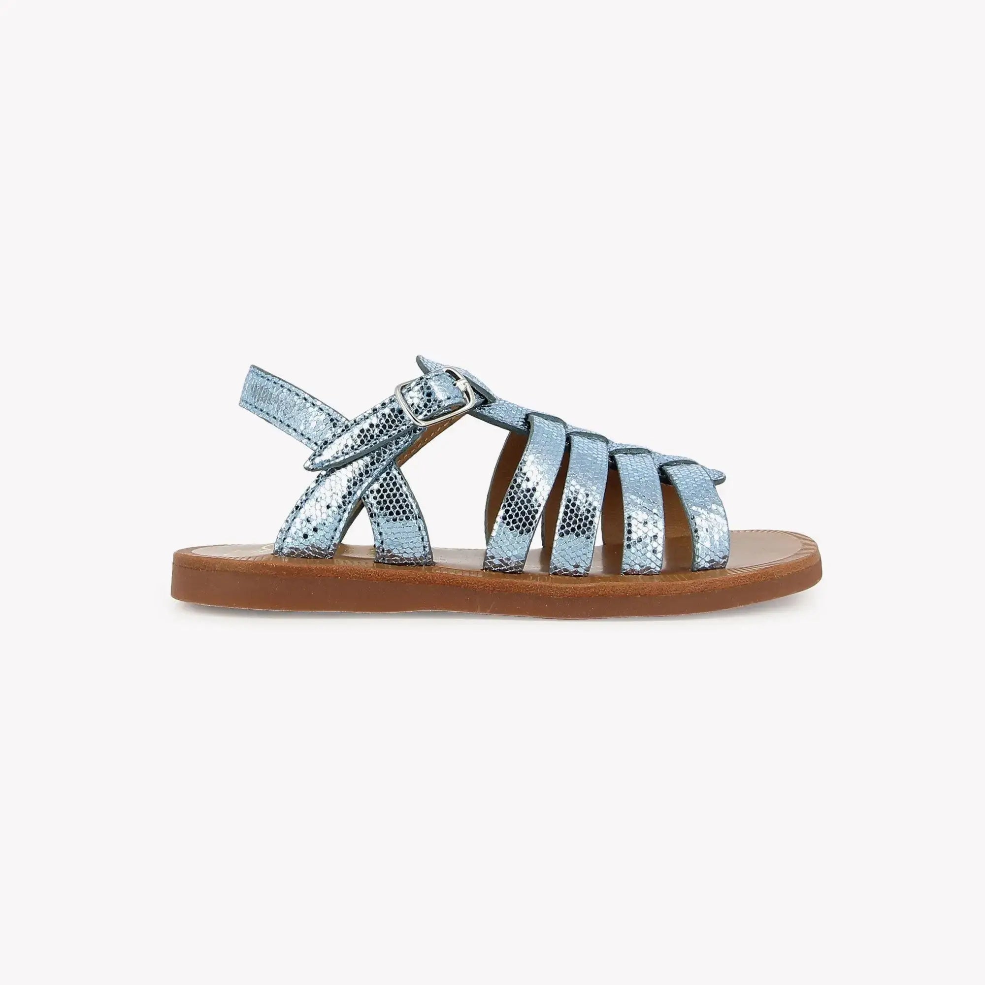 pom-d-api-plagette-strap-sandale-enfant-fille-turquoise-cuir-milos image 5