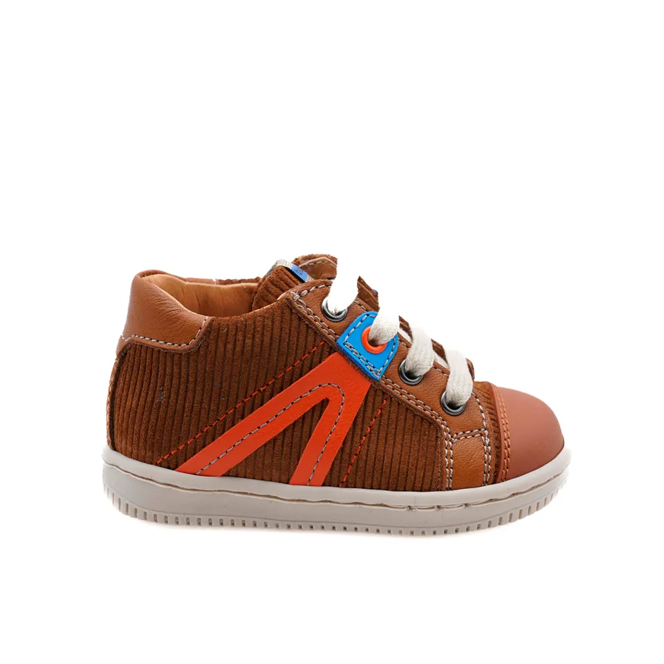 babybotte-ferid-cognac-chaussure-b-b-gar-on-cuir-zip image 1
