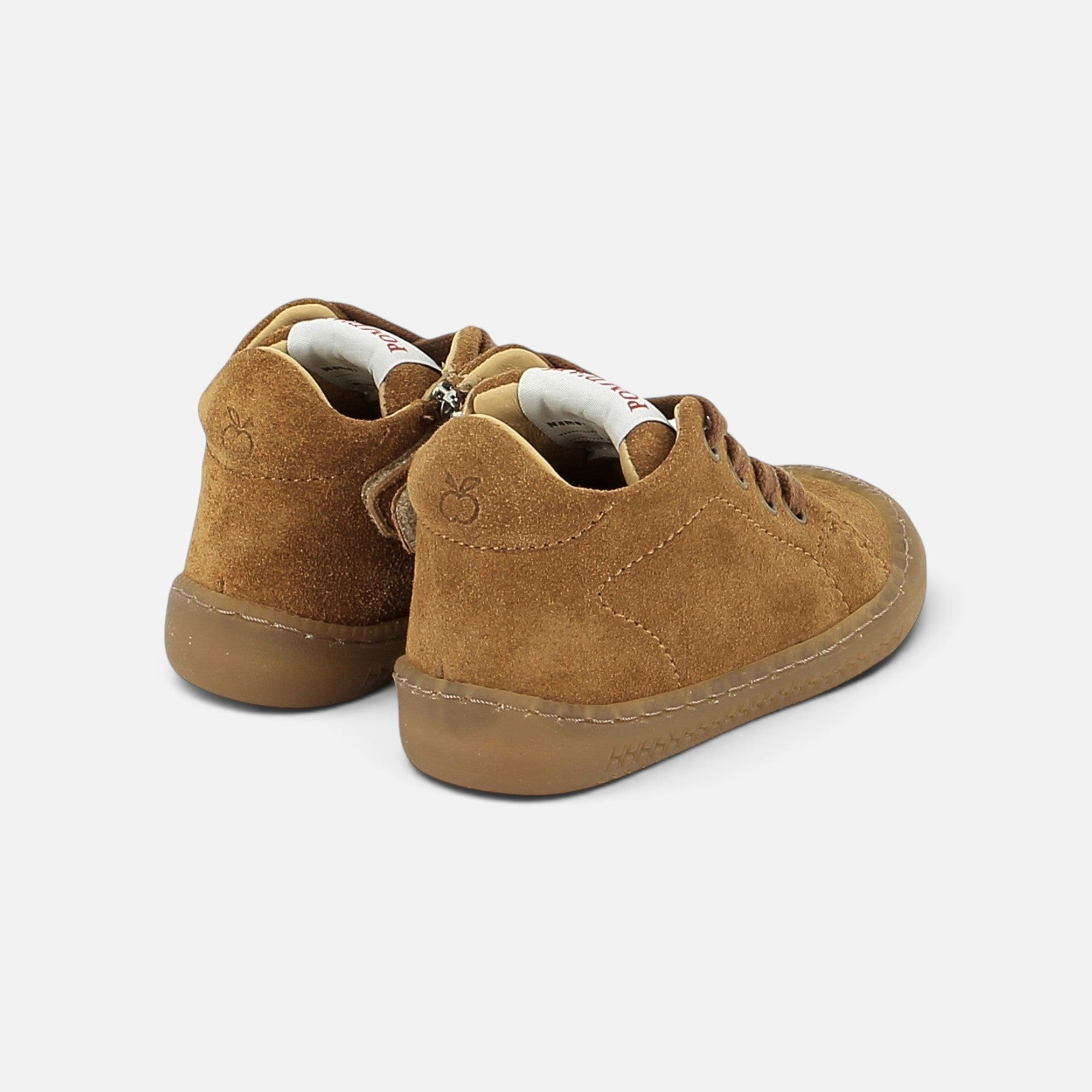 pom-d-api-yaka-walk-chaussure-premiers-pas-gar-on-camel-velours-barefoot image 2