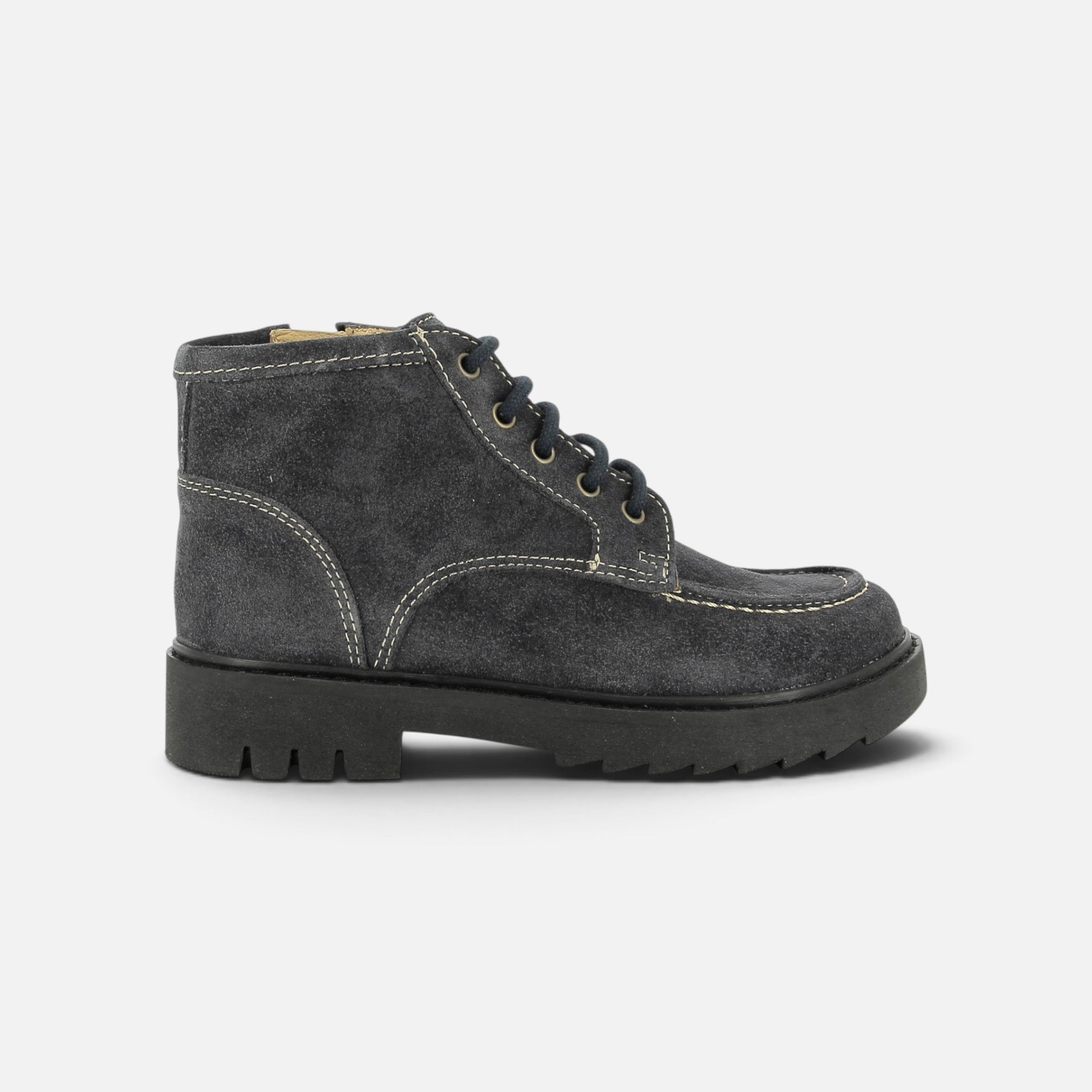 pom-d-api-sid-lace-plato-chaussures-gar-on-velours-gris-zip image 4
