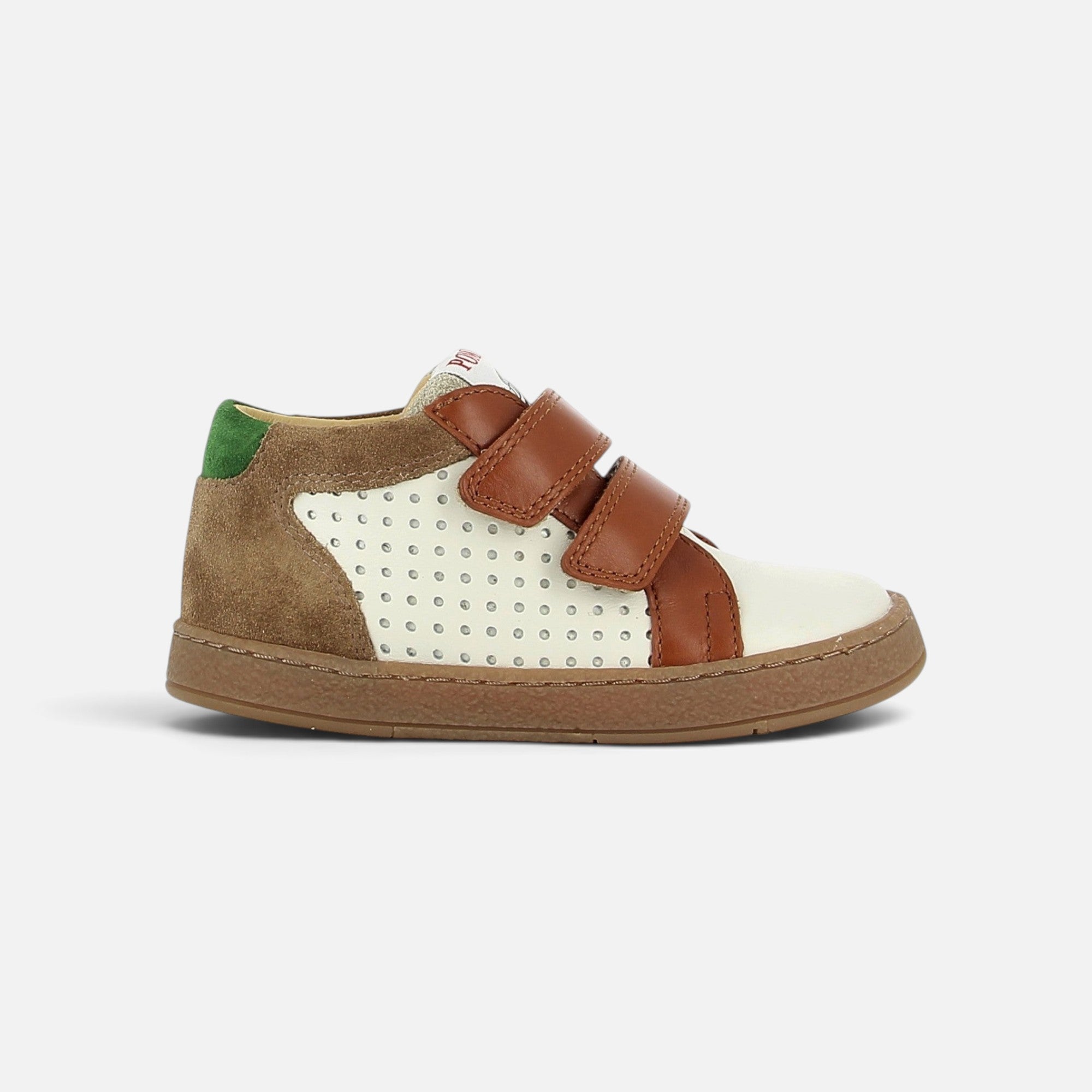 pom-d-api-mousse-easy-perfo-basket-cuir-gar-on-crema-marron-tabac image 4