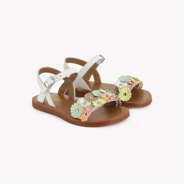 pom-d-api-plagette-multi-flo-sandales-enfant-nappa-blanc-pastel-fille image 1