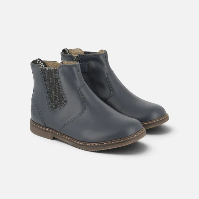 pom-d-api-city-jodzip-bottine-fille-cuir-marine image 1