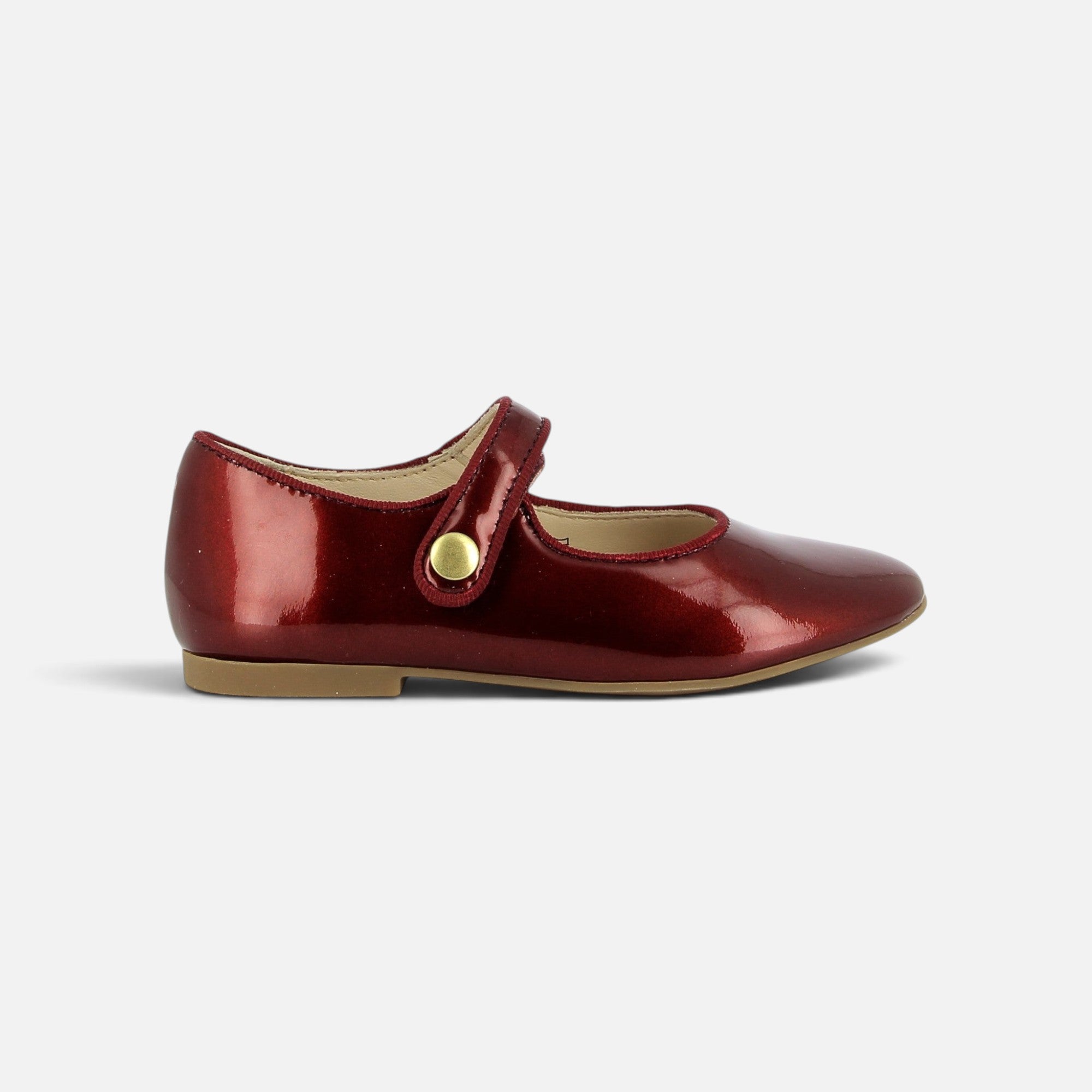 pom-d-api-daisy-baby-ballerine-fille-cuir-vernis-rubis image 4