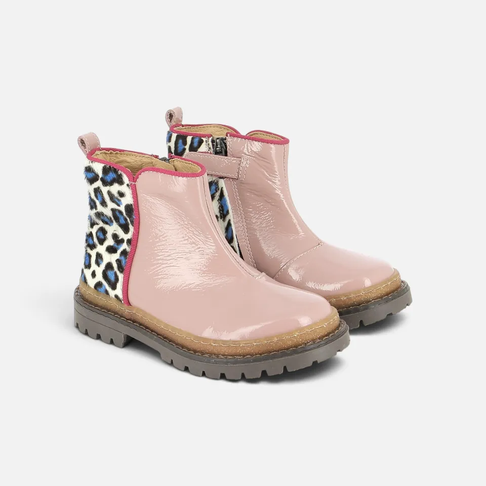 pom-d-api-wall-boots-vernis-kamari-fushia-bianco-bleu-boots-fille image 1