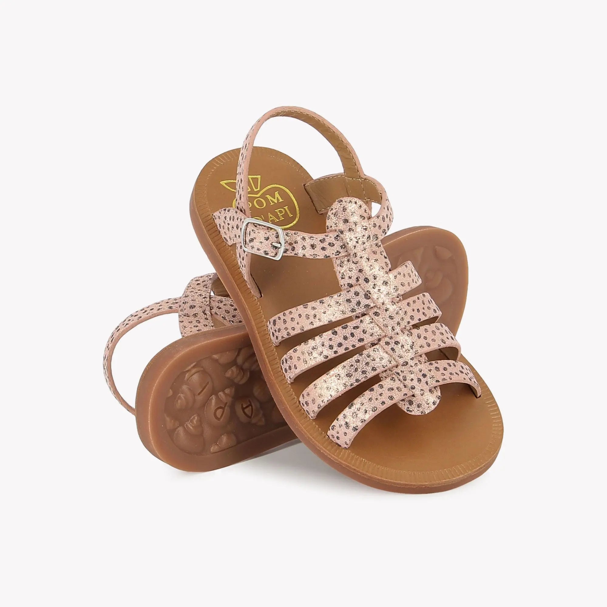 pom-d-api-plagette-strap-sandale-fille-indian-lux-pink image 2