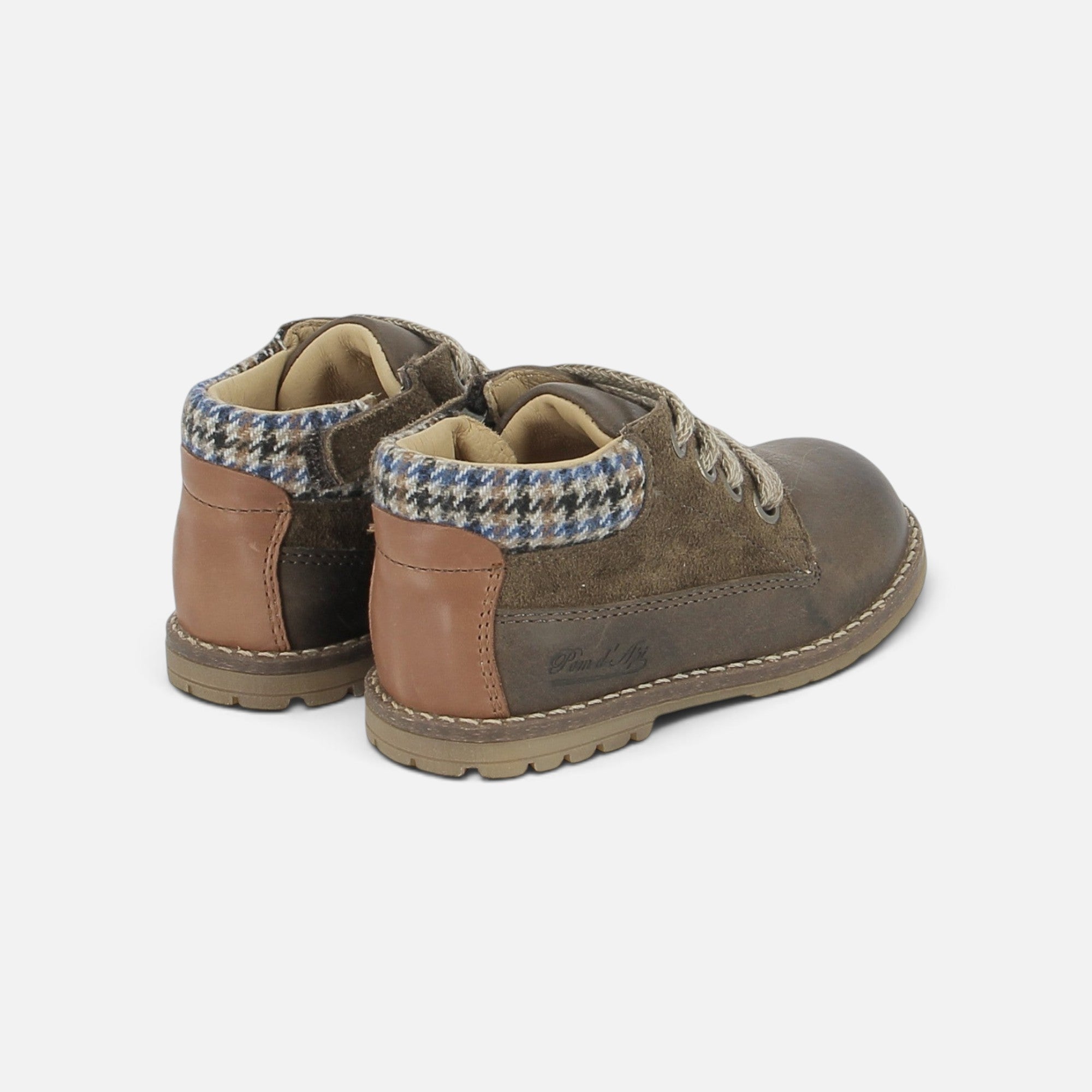 pom-d-api-bob-zip-work-boots-enfant-gar-on-brun-mousse image 3