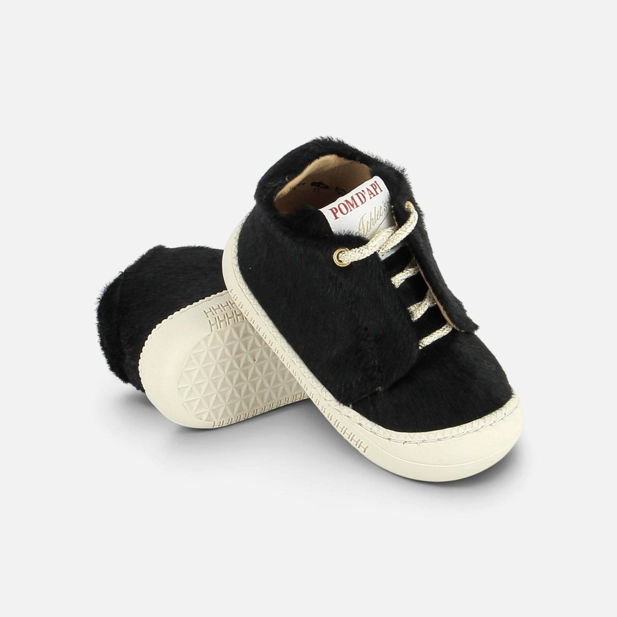 pom-d-api-yaka-speed-pony-chaussure-premiers-pas-barefoot-noir image 2